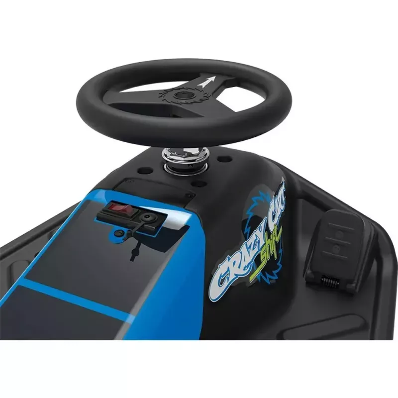 Electric Drift Kart Razor Crazy Cart Shift — Blue, 90 W motor, 12 V battery, up to 13 km/h, max user weight 54 kg