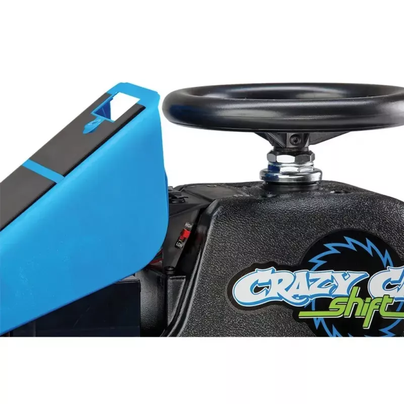 Electric Drift Kart Razor Crazy Cart Shift — Blue, 90 W motor, 12 V battery, up to 13 km/h, max user weight 54 kg