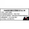 Building set Cobi Blocks Panzer 38 VZ.38 690 elements – scale model construction kit