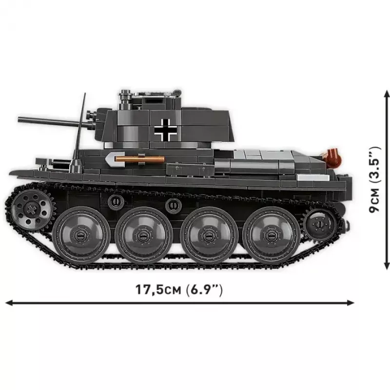 Building set Cobi Blocks Panzer 38 VZ.38 690 elements – scale model construction kit