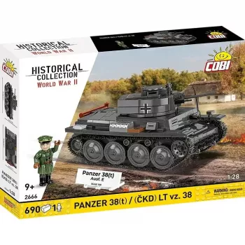 Building set Cobi Blocks Panzer 38 VZ.38 690 elements – scale model construction kit