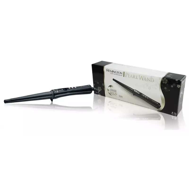 Curling wand Remington REM-CI95 — ceramic heating, max 210 °C, LCD, 3 m cord, black
