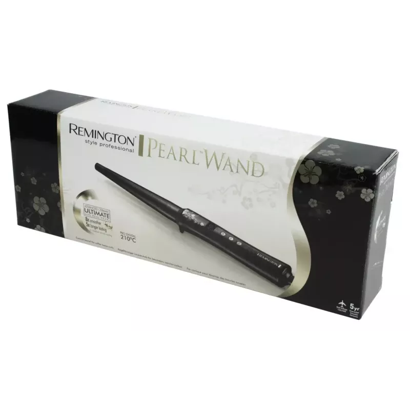 Curling wand Remington REM-CI95 — ceramic heating, max 210 °C, LCD, 3 m cord, black