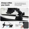 Car holder Crong Carclip for dashboard and windshield, passive, for smartphones, black (carbon)