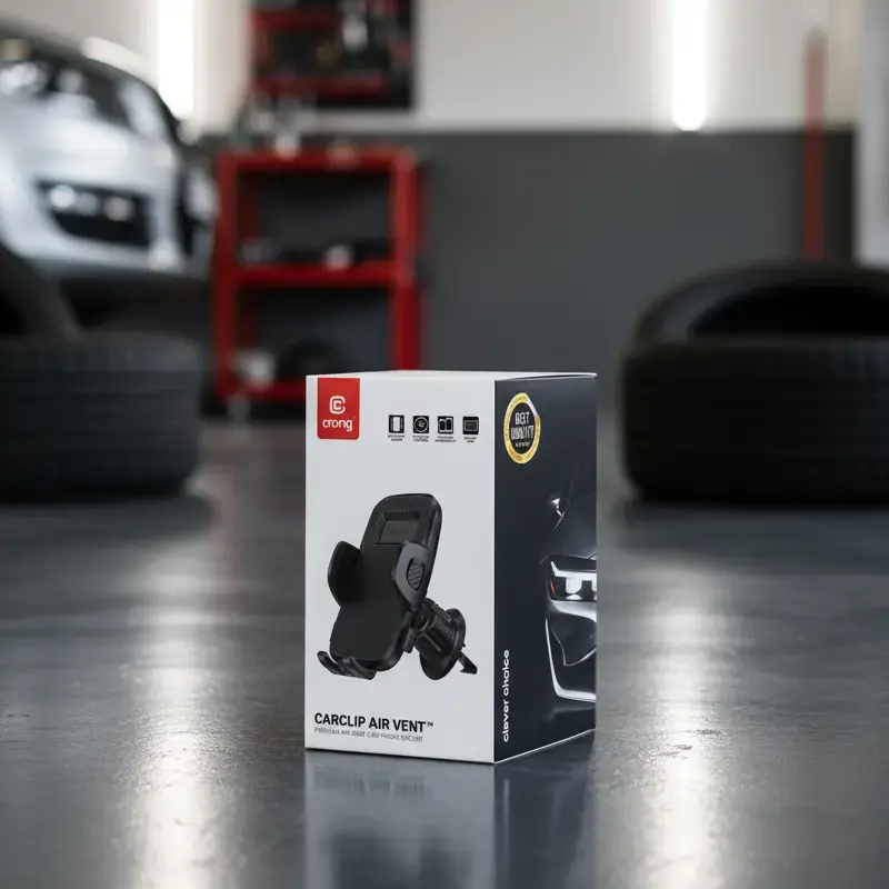 Car vent phone holder Crong Carclip Air Vent (for mobile phones), black/carbon