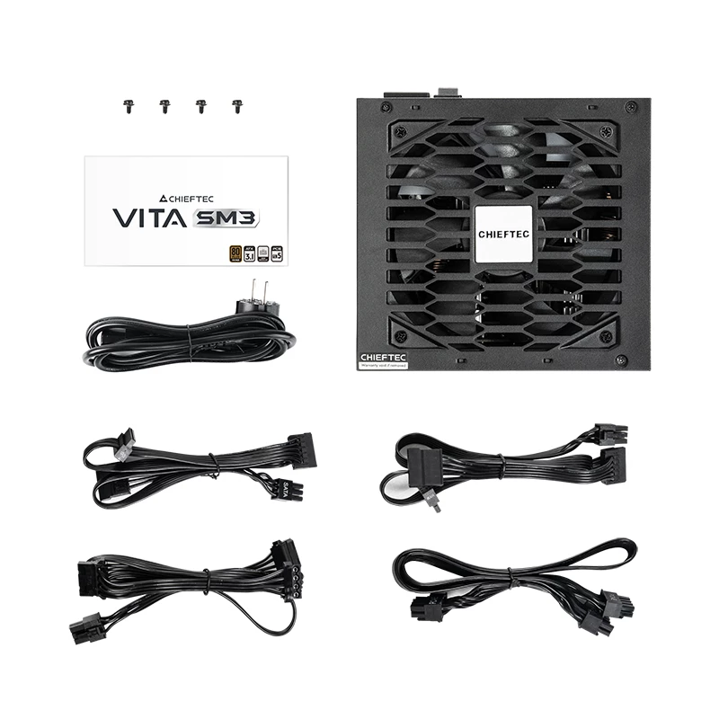 Power supply unit CHIEFTEC Vita BPX-650-C 650 W, 20+4 pin ATX, 80 PLUS Bronze, Black