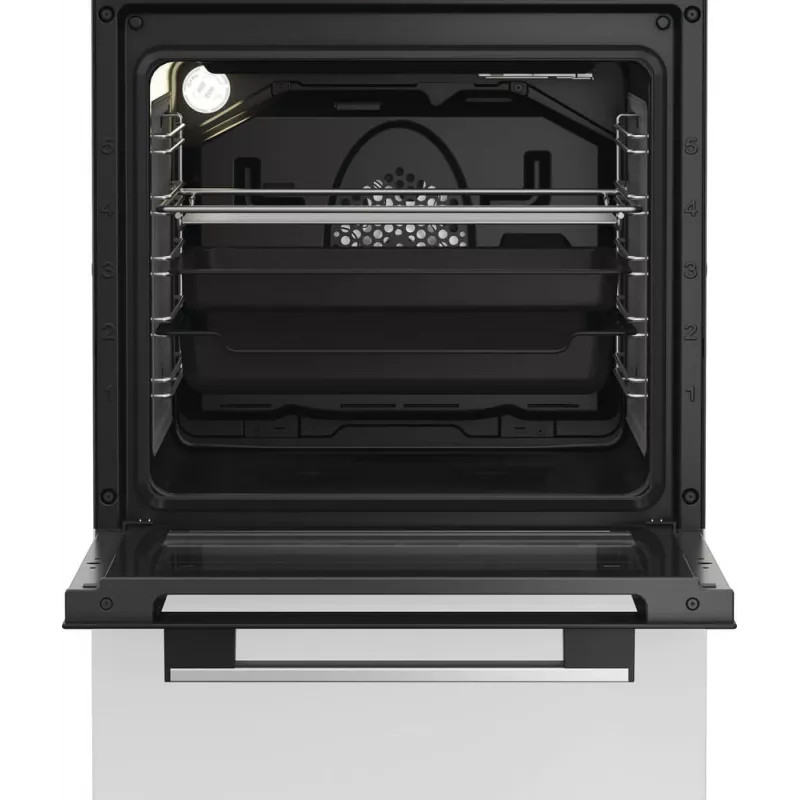 Whirlpool W5V5LCW Freestanding cooker Electric Ceramic hob Black, White