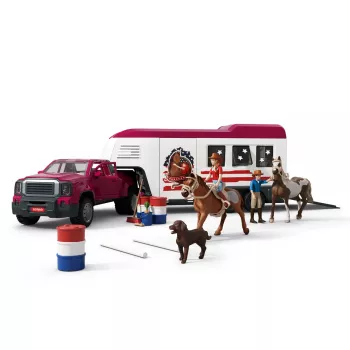 schleich Lakeside Truck and Trailer, Animal, Horses, 5 yr(s), Multicolour