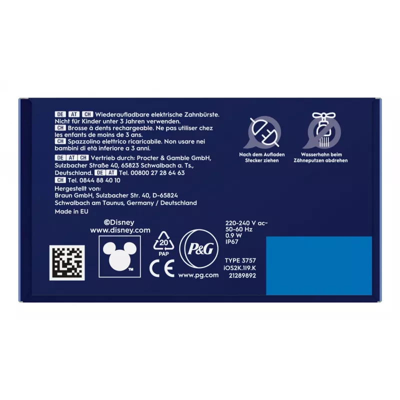 Oral-B iO Kids Stitch Child Rotating toothbrush Blue