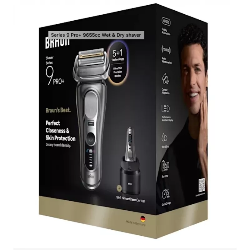 Braun Series 9 Pro+ 9655cc Foil shaver Trimmer Grey
