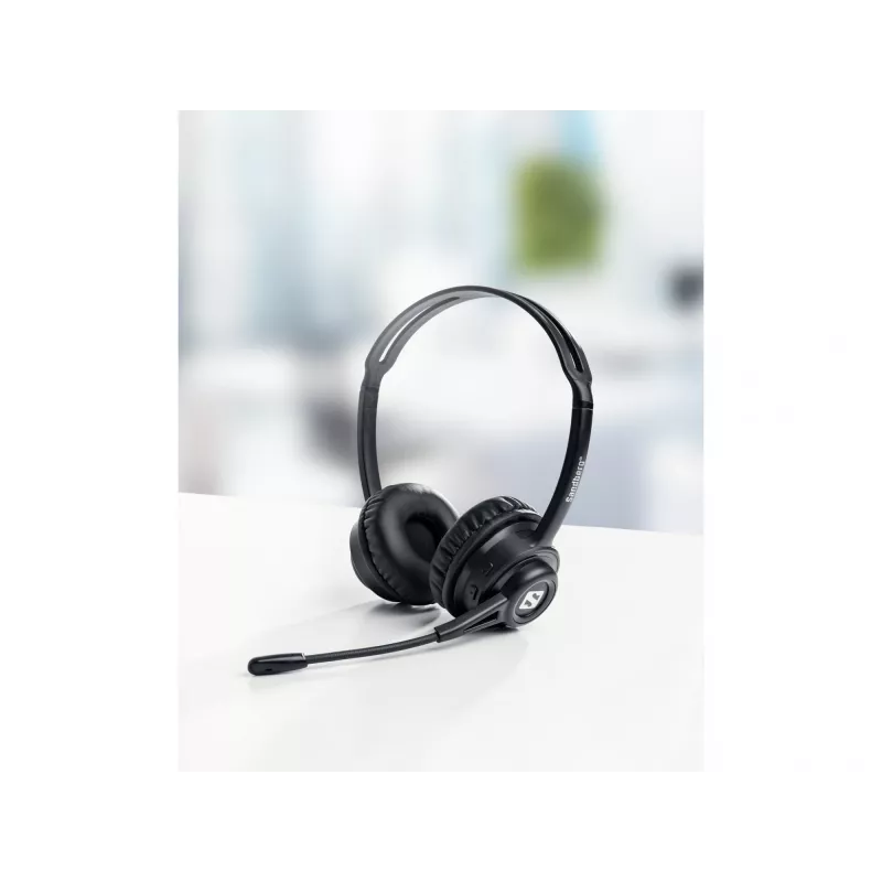 Sandberg Wireless Headset ANC+ENC, Wireless, Music/Everyday, 20 - 20000 Hz, 230 g, Headset, Black