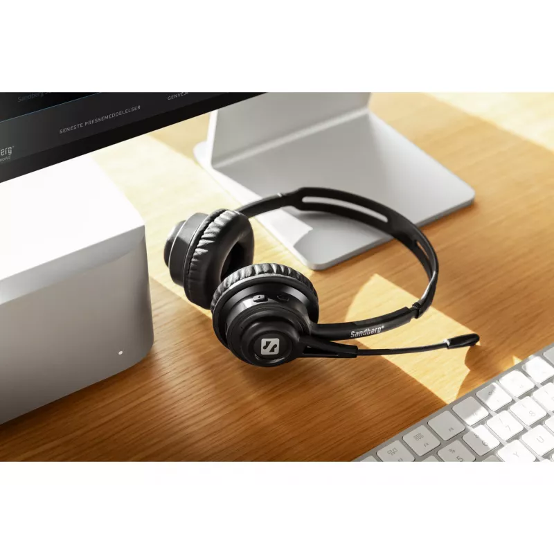 Sandberg Wireless Headset ANC+ENC, Wireless, Music/Everyday, 20 - 20000 Hz, 230 g, Headset, Black