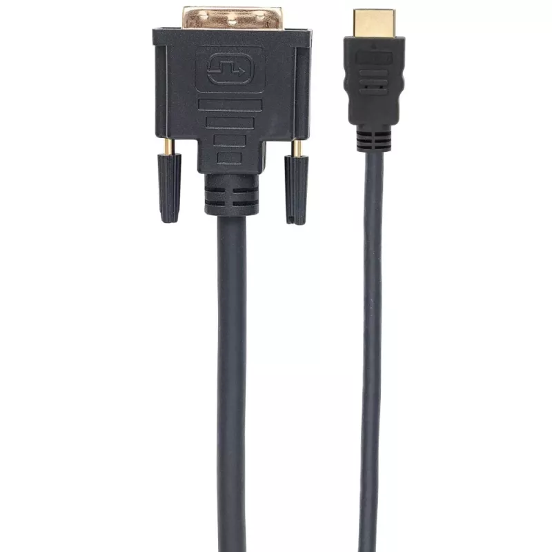 Techly Video Cable HDMI to DVI-D M / M 3m ICOC HDMI-D-030, 3 m, HDMI, DVI-D, Male, Male, Gold