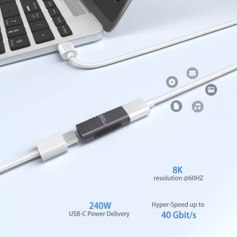 Microconnect USB3.2CFFA cable gender changer USB C Black