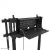 TV trolley Neomounts FL55-975BL1 motorised for 75–115 inch screens, steel, black, max 160 kg, height 2154 mm