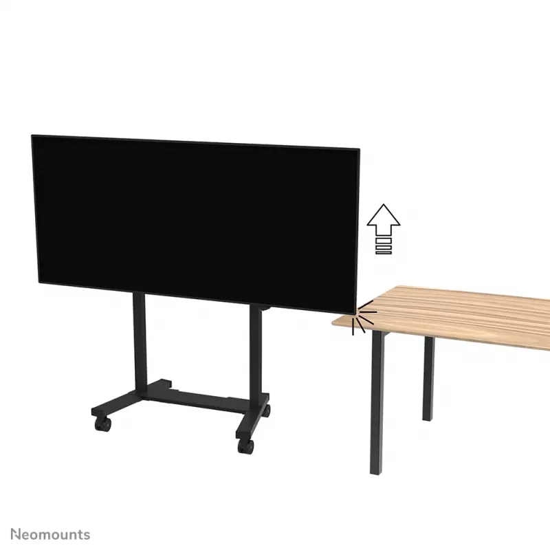 TV trolley Neomounts FL55-975BL1 motorised for 75–115 inch screens, steel, black, max 160 kg, height 2154 mm