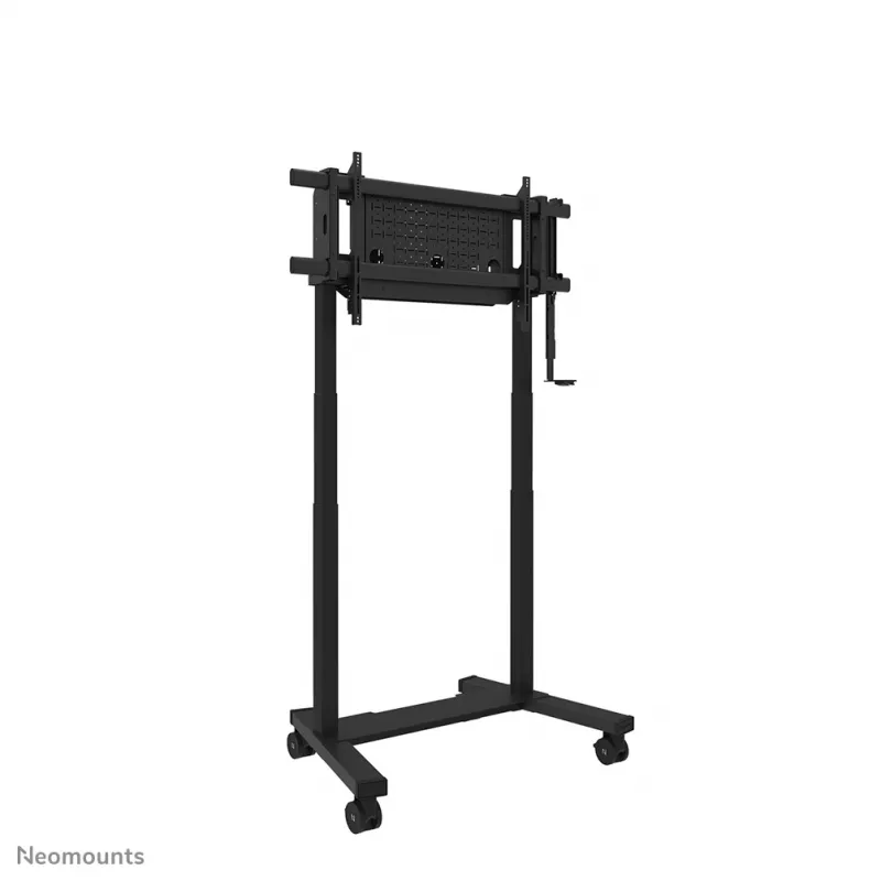 TV trolley Neomounts FL55-975BL1 motorised for 75–115 inch screens, steel, black, max 160 kg, height 2154 mm