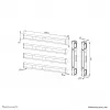 Neomounts AFL55-975BL VESA extension kit 86-115 inch - max 160 kg