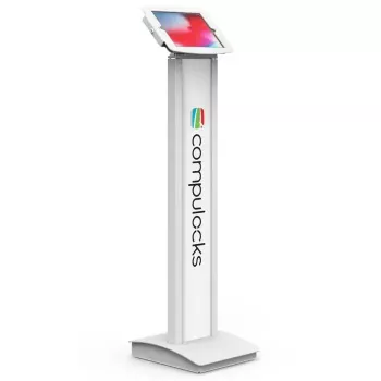 Tablet Holder Compulocks VESA Brandable Floor Stand White
