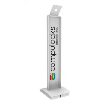 Tablet Holder Compulocks VESA Brandable Floor Stand White