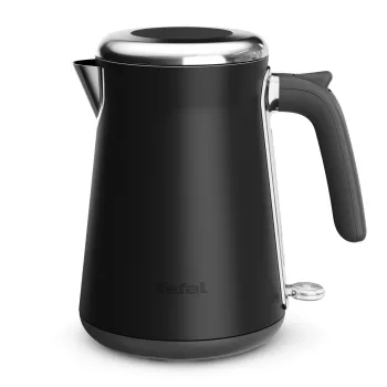 Electric kettle Tefal KI6668E0 — 1.7 L, 2400 W, stainless steel housing, black