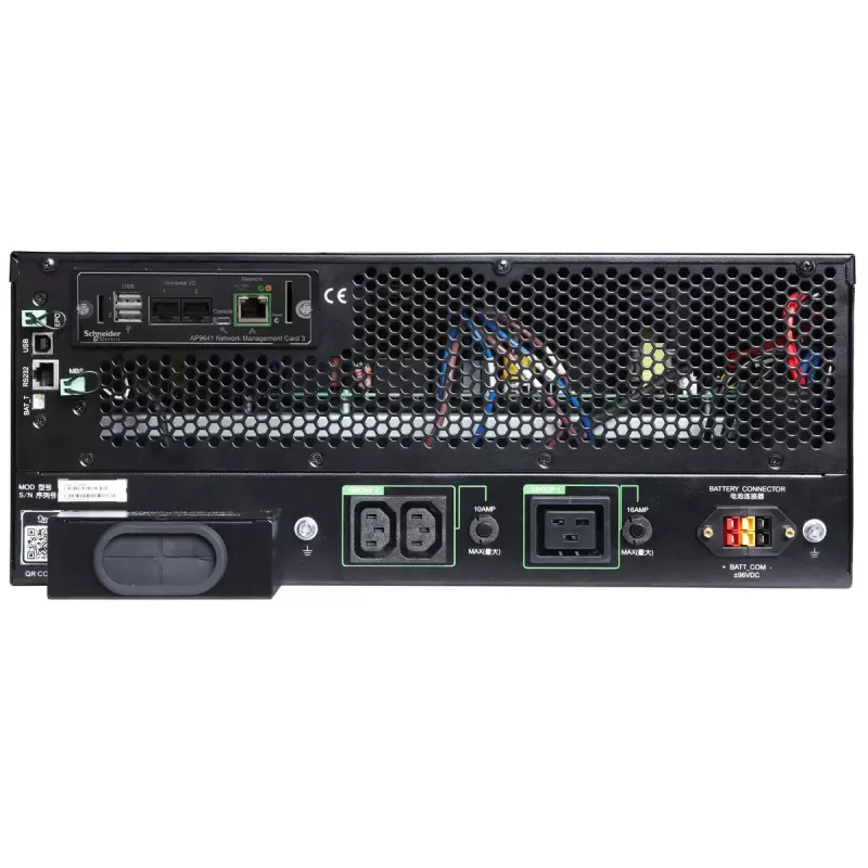 APC SRTG6KXLI uninterruptible power supply (UPS) Double-conversion (Online) 6 kVA 6000 W 3 AC outlet(s)