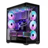 Full-tower PC case MODECOM Volcano SPACE XL ARGB — Full Tower, E-ATX support, tempered glass, ARGB, up to 440 mm GPU