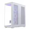 PC full-tower case MODECOM Volcano SPACE XL ARGB FULL TOWER 5F White — ATX, tempered glass, ARGB, USB-C