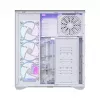 PC full-tower case MODECOM Volcano SPACE XL ARGB FULL TOWER 5F White — ATX, tempered glass, ARGB, USB-C