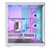 PC full-tower case MODECOM Volcano SPACE XL ARGB FULL TOWER 5F White — ATX, tempered glass, ARGB, USB-C