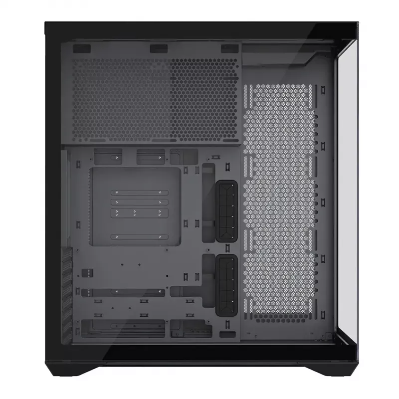 Full-Tower PC Case MODECOM Volcano SPACE XL NF — Black, tempered glass, ARGB, supports micro-ATX, up to 44 cm GPU, 3×3.5 inch/4×2.5 inch bays, USB-A 2×, USB-C 1×