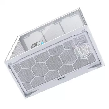 Full-tower PC case MODECOM Volcano SPACE XL FULL TOWER NF White — ARGB, tempered glass, 8 expansion slots, up to 440 mm GPU