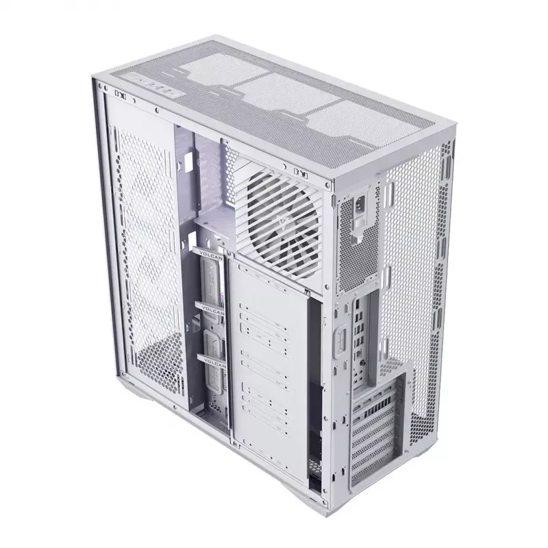 Full-tower PC case MODECOM Volcano SPACE XL FULL TOWER NF White — ARGB, tempered glass, 8 expansion slots, up to 440 mm GPU