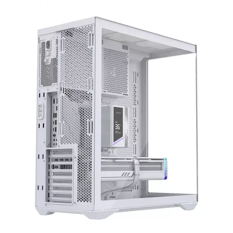 Full-tower PC case MODECOM Volcano SPACE XL FULL TOWER NF White — ARGB, tempered glass, 8 expansion slots, up to 440 mm GPU