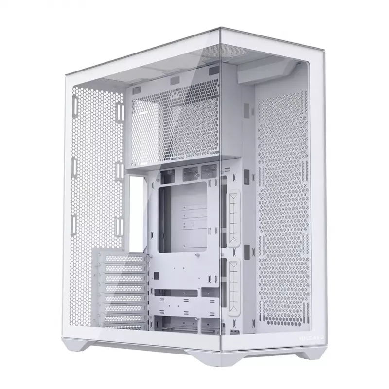 Full-tower PC case MODECOM Volcano SPACE XL FULL TOWER NF White — ARGB, tempered glass, 8 expansion slots, up to 440 mm GPU