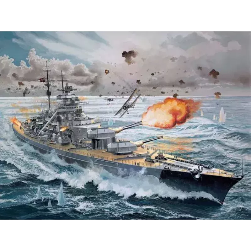 Naval ship model Revell Bismarck Assembly kit 1:350