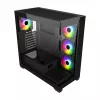 FSP M340-BA Case Midi Tower mITX, mATX, ATX Black ARGB, Midi Tower, PC, Black, ATX, micro ATX, Mini-ITX, Glass, SPCC, 17 cm
