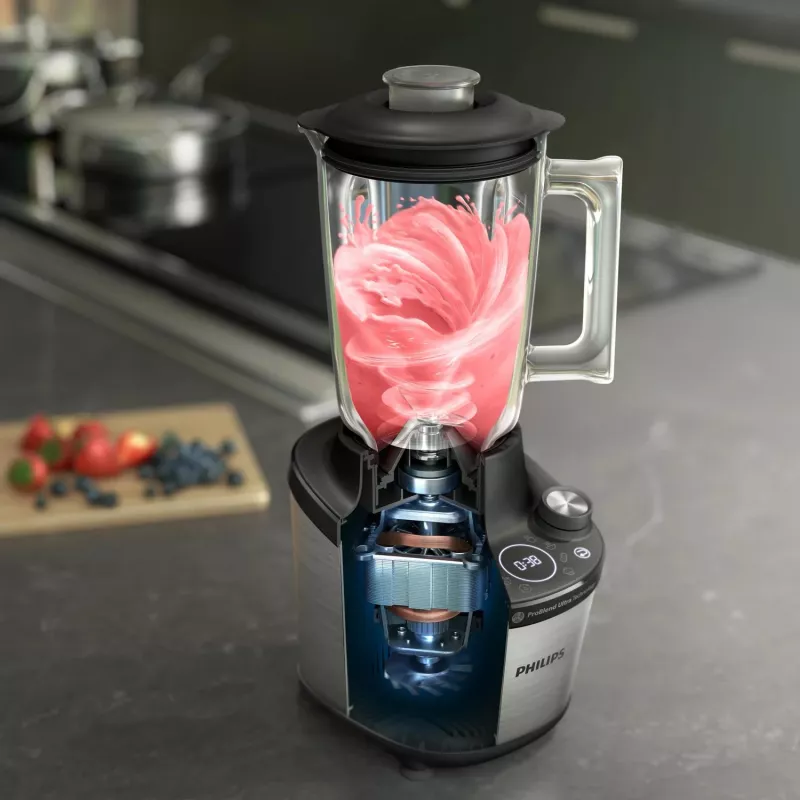 Tabletop blender Philips 7000 series HR3760/10 Black Stainless steel