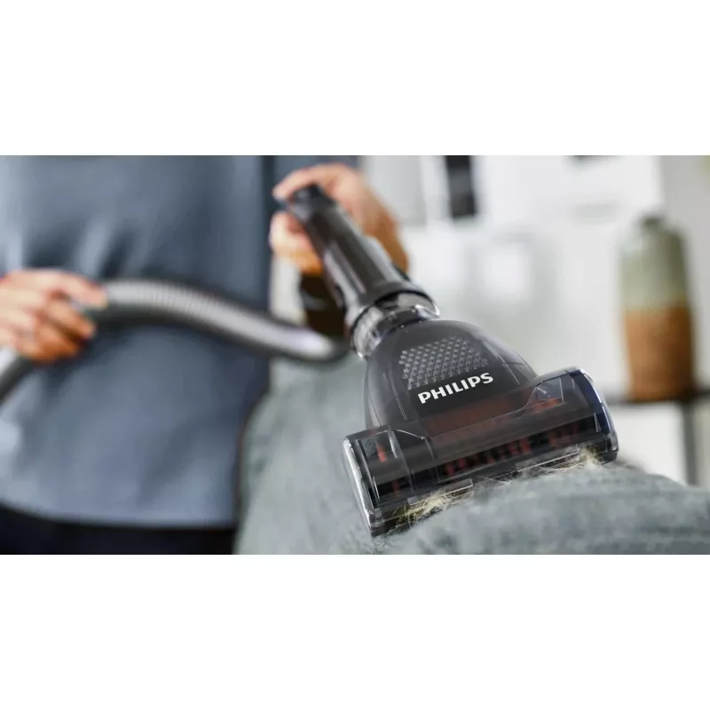 Cylinder vacuum Philips XD6142/12 — 900 W, 4 L dust bag, HEPA filter, black