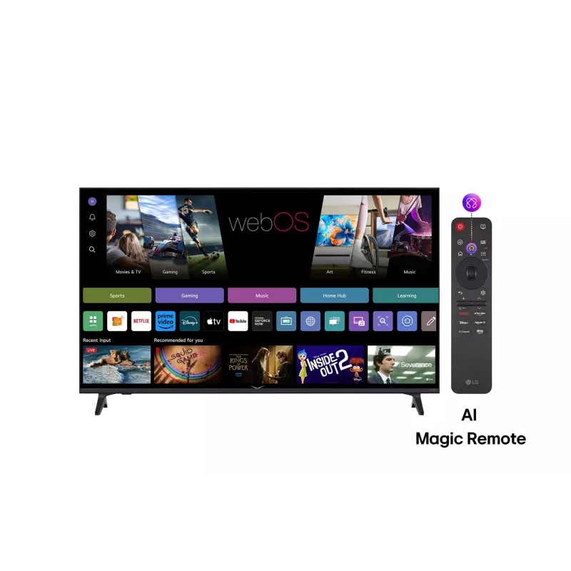 LG QNED AI 65QNED70A6A TV 165.1 cm (65 inch) 4K Ultra HD Smart TV Wi-Fi Black