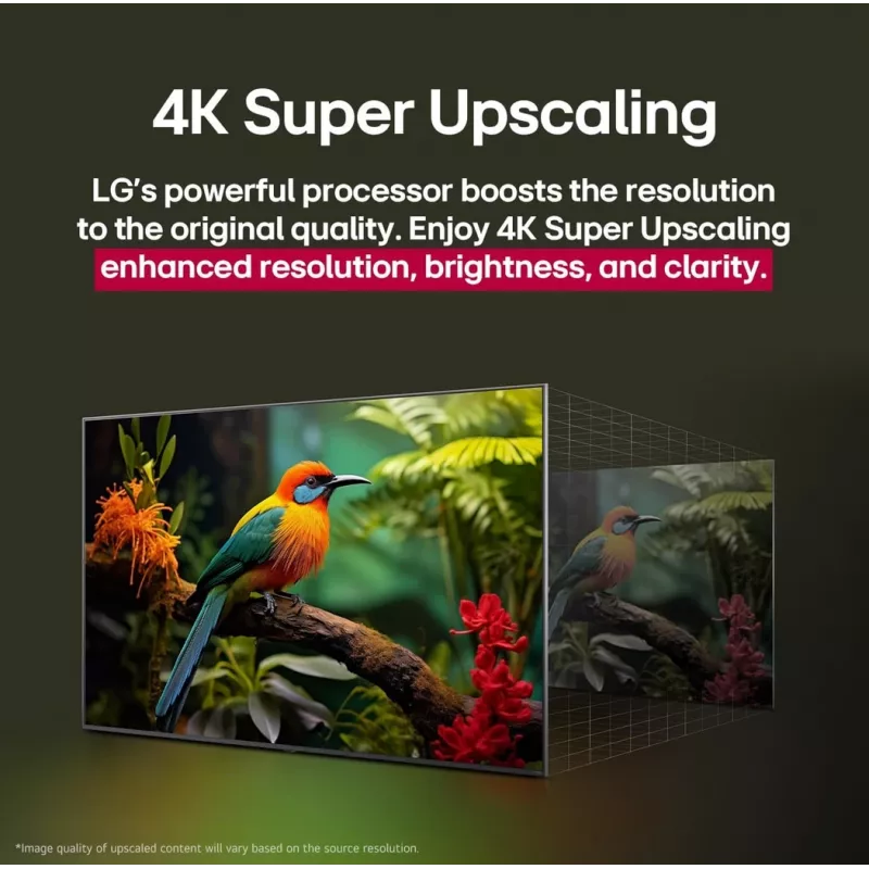 LG QNED AI 65QNED70A6A TV 165.1 cm (65 inch) 4K Ultra HD Smart TV Wi-Fi Black