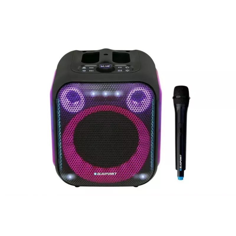 Indoor/outdoor speaker system BLAUPUNKT PB6LED — 40 W RMS, Bluetooth, FM, MicroSD, LED display, 4500 mAh battery