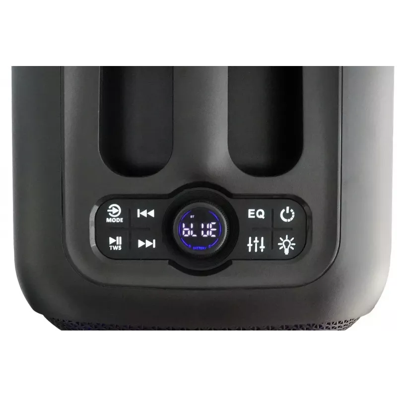 Indoor/outdoor speaker system BLAUPUNKT PB6LED — 40 W RMS, Bluetooth, FM, MicroSD, LED display, 4500 mAh battery