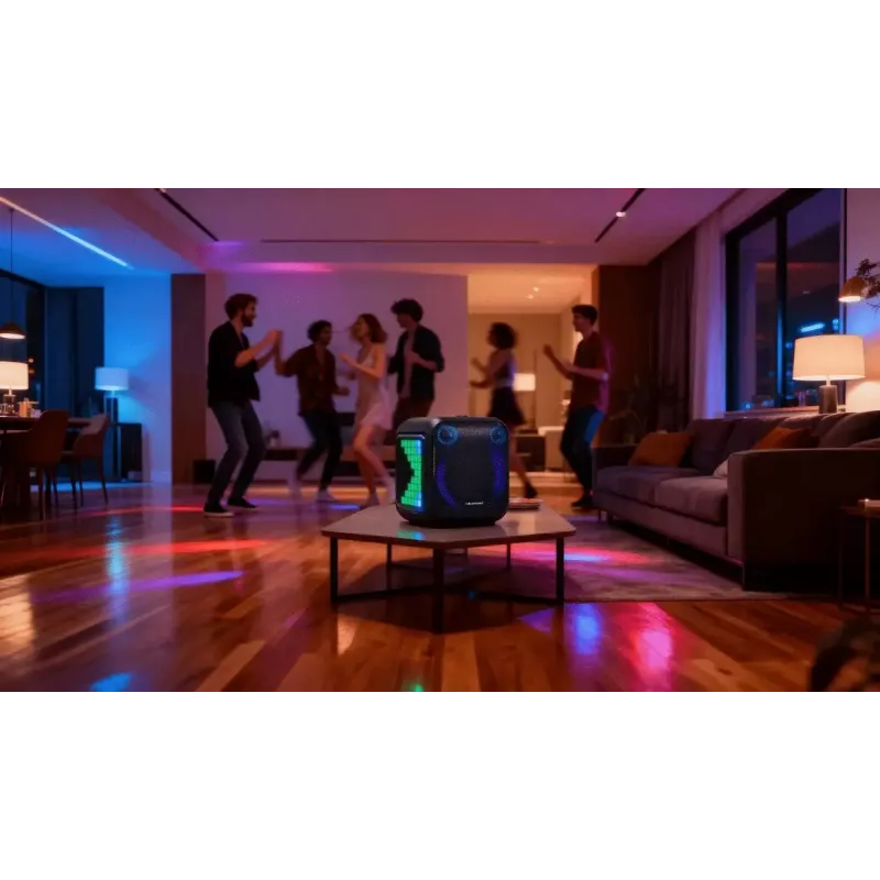 Indoor/outdoor speaker system BLAUPUNKT PB6LED — 40 W RMS, Bluetooth, FM, MicroSD, LED display, 4500 mAh battery