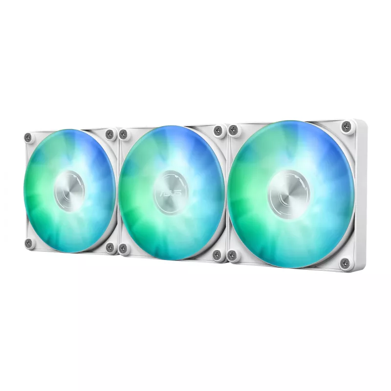 All-in-one liquid cooler ASUS MAX Gaming LC 360 ARGB LCD White Edition, 120 mm fans, supports AM4/AM5/LGA1700