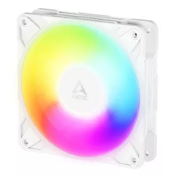 120 mm Arctic Freezer P12 Pro Reverse A-RGB PWM fan (White) — 124 m³/h, FDB, cable splitter