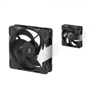 120 mm ARCTIC Freezer P12 Pro Reverse — 3-pack A-RGB PWM fans, 124 m³/h, Fluid Dynamic Bearing