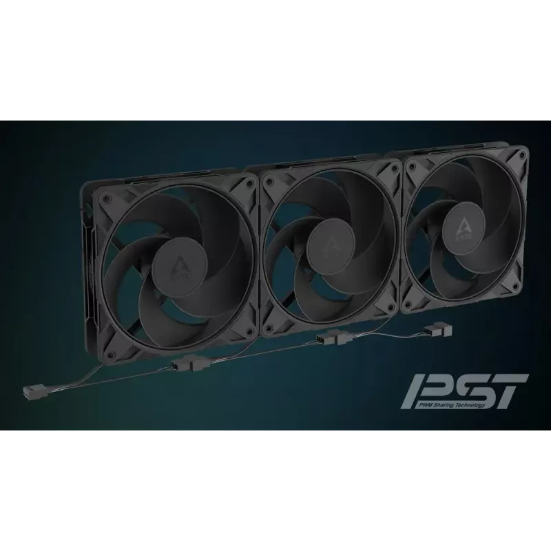 120 mm PWM A-RGB Fan Arctic Freezer P12 Pro Reverse — 124 m³/h, Fluid Dynamic Bearing, Black