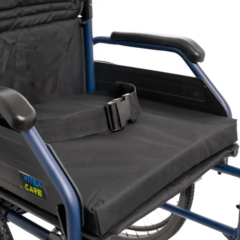 Wheelchair MDH NAVY1 lightweight aluminium, seat 43×42 cm, max load 120 kg, foldable, 14.4 kg
