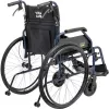 Wheelchair MDH NAVY1 lightweight aluminium, seat 43×42 cm, max load 120 kg, foldable, 14.4 kg